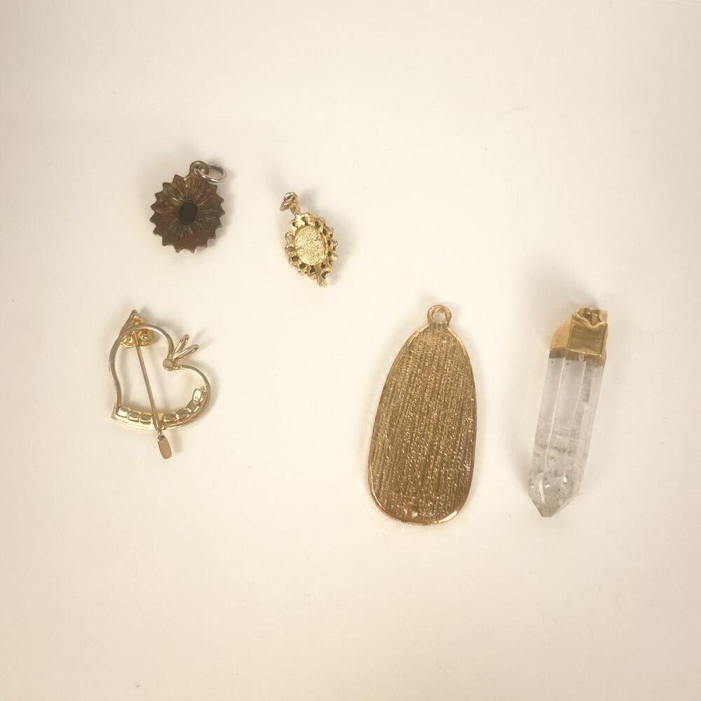 Vintage Pendant Lot 5 Charms